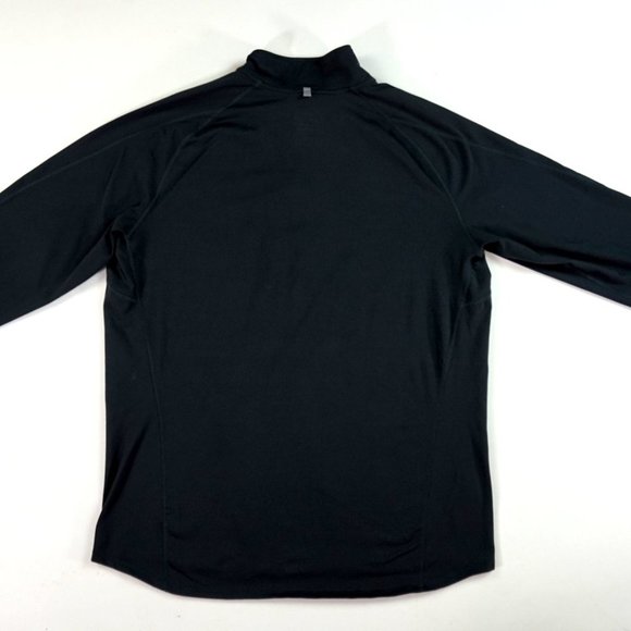 Mens Large Nike Dri Fit Element Performance Running Heather Gray Zip Pullover - Picture 2 of 7